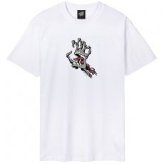 triko SANTA CRUZ - Bone Hand Cruz Front T-Shirt White (WHITE)