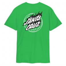 triko SANTA CRUZ - Global Flame Dot Sport Green (SPORT GREEN)