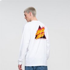 triko SANTA CRUZ - Flamed Not A Dot L/S T-Shirt White (WHITE)