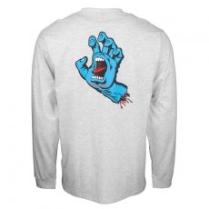 triko SANTA CRUZ - Screaming Hand Chest L/S Tee Athletic Heather (ATHLETIC HEATHER)