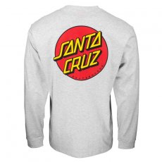 triko SANTA CRUZ - Classic Dot Chest L/S T-Shirt Athletic Heather (ATHLETIC HEATHER)