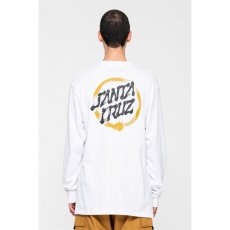 triko SANTA CRUZ - Mako Dot L S T-Shirt White (WHITE)