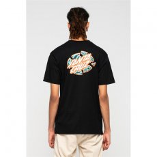 triko SANTA CRUZ - Warp Broken Dot T-Shirt Black (BLACK)