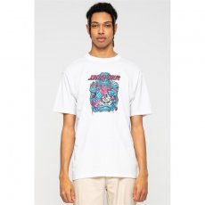 triko SANTA CRUZ - Roskopp The Five T-Shirt White (WHITE)