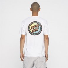 triko SANTA CRUZ - Loud Ringed Dot T-Shirt White Acid Wash (WHITE ACID WASH)