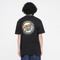 triko SANTA CRUZ - Loud Ringed Dot T-Shirt Black Acid Wash (BLACK ACID WASH)