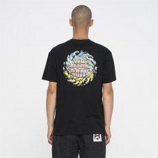 triko SANTA CRUZ - SB Logo Chrome T-Shirt Black (BLACK)