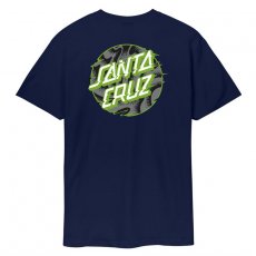 triko SANTA CRUZ - Vivid Slick Dot T-Shirt Midnight Blue (MIDNIGHT BLUE)