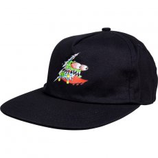 kšiltovka SANTA CRUZ - Slashed Cap Black (BLACK)