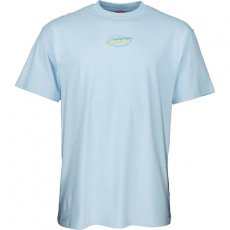 triko SANTA CRUZ - Cosmic Cat Strip T-Shirt Powder Blue (POWDER BLUE)