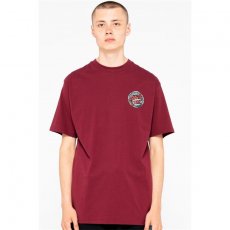 triko SANTA CRUZ - Pool Snakes Hand T-Shirt Burgundy (BURGUNDY)