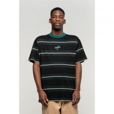 triko SANTA CRUZ - Bones T-Shirt Black Stripe (BLACK STRIPE)