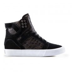 boty SUPRA - Womens Skytop Wedge Black-White (BLK)