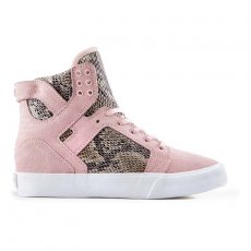 boty SUPRA - Womens Skytop Wedge Pink/Brown-White (PBR)