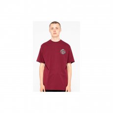 triko SANTA CRUZ - Pool Snakes Hand T-Shirt Burgundy (BURGUNDY)