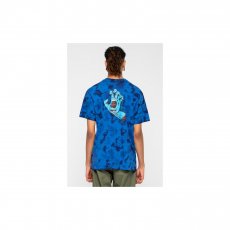 triko SANTA CRUZ - Screaming Hand Chest T-Shirt Royal Cloud Dye (ROYAL CLOUD DYE2578)