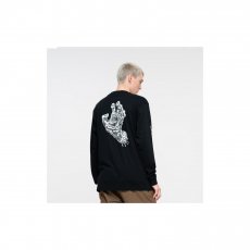 triko SANTA CRUZ - Alive Hand L/S T-Shirt Black (BLACK)