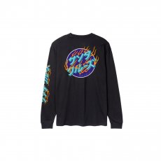 triko SANTA CRUZ - Inferno Dots L/S T-Shirt Black (BLACK)