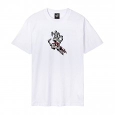 triko SANTA CRUZ - Bone Hand Cruz Front T-Shirt White (WHITE)