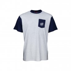 triko SANTA CRUZ - Outline Hand T-Shirt Dark Navy/Athletic Heather (DARK NAVY-ATHLETIC H)