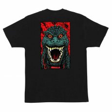 triko SANTA CRUZ - Godzilla Destroyer Stripes SS Heavyweight T-Shirt Black (152571)