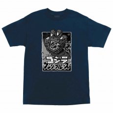 triko SANTA CRUZ - Godzilla Hand Front SS Heavyweight T-Shirt Navy (152596)