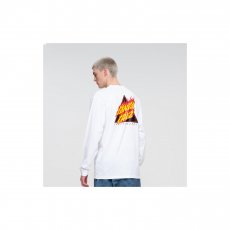 triko SANTA CRUZ - Flamed Not A Dot L/S T-Shirt White (WHITE)