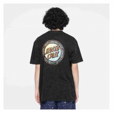 triko SANTA CRUZ - Loud Ringed Dot T-Shirt Black Acid Wash (BLACK ACID WASH)