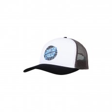 kšiltovka SANTA CRUZ - Vivid Slick Dot Meshback Cap White/Grey (WHITE GREY)