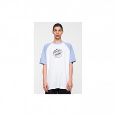 triko SANTA CRUZ - Stipple Wave DotRaglan T-Shirt Iris Blue White (IRIS BLUE  WHITE)