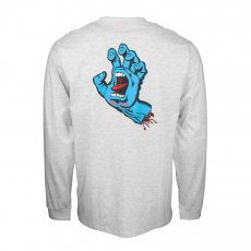 triko SANTA CRUZ - Screaming Hand Chest L/S Tee Athletic Heather (ATHLETIC HEATHER)