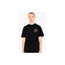 triko SANTA CRUZ - Hollow Ring Dot T-Shirt Black (BLACK)